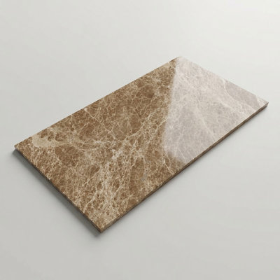 Emperador Light Polished 12x24 Marble Tile