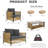 New Comming Patio Brown Sofa Set With Cushion