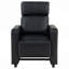 Chaise rembourrée 4 places avec console en coin