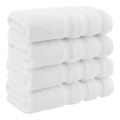 Edison Collection 100% Cotton 4 Piece Turkish Hand Towel Set