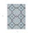 HomeRoots 3' X 5' Sky Blue Navy Blue And Ivory Geometric Washable Indoor Outdoor Area Rug