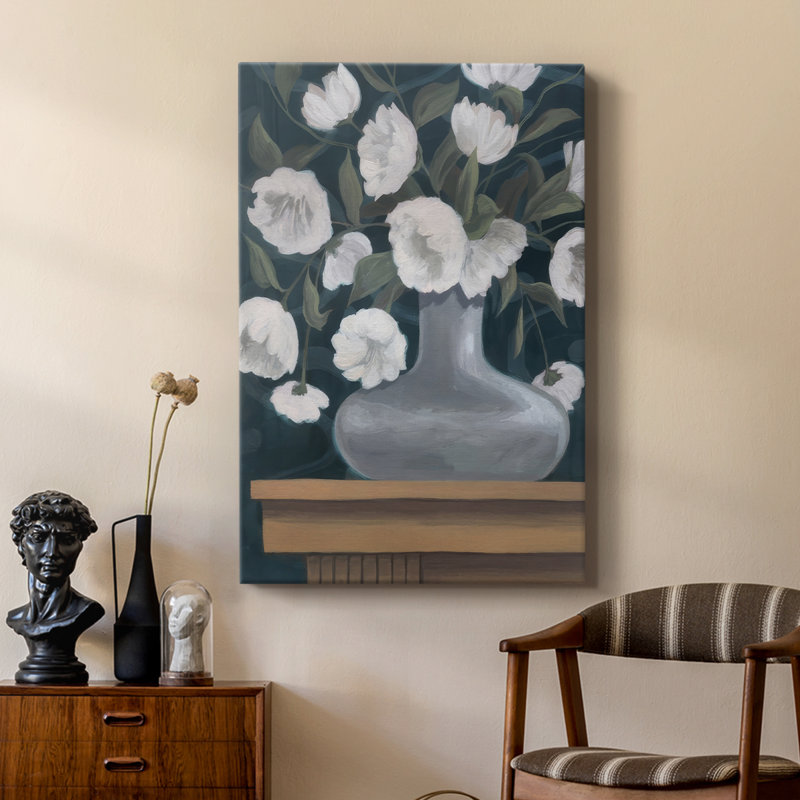 Snowball Posies II - galerie sur mesure Cavas, H 18 po x l 12 po