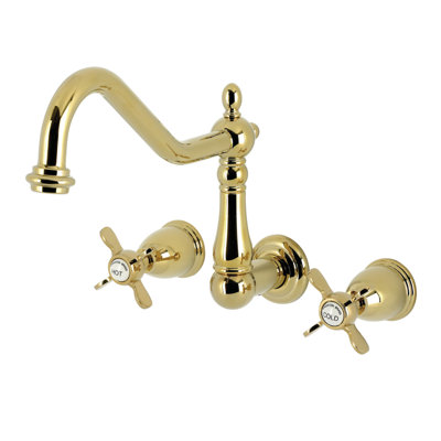 Kingston Brass Essex Two-Handle 3-Hole Wall Mount Roman Tub Faucet