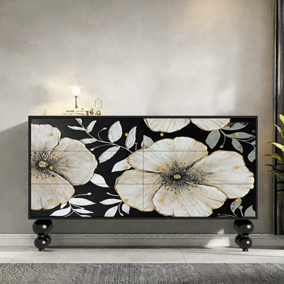 Armoire de rangement à 6 tiroirs Modern Light Luxury