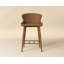 EVORA Upholstered Stool with Metal Frame