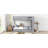 Twin over Twin Bunk Bed With 2 Drawers and Multi-layer Cabinet, Gray-56973731
