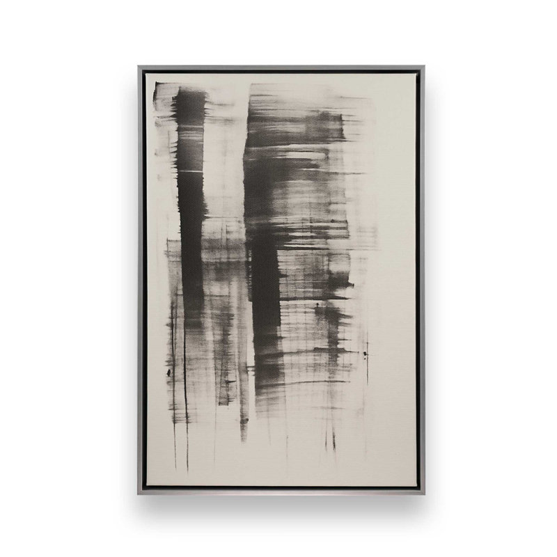 Toile roulée Hazy Shade Whimsy I, H 30,75 po x l 20,75 po x P 1,75 po, Cadre flottant en chrome poli
