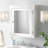 Nantwich Removable White Medicine Cabinet with Mirrored Door