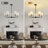 5-Light Modern Dimmable Chandelier With Fabric Shades-1571777153