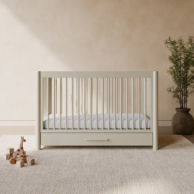 Malta 5-in-1 Convertible Crib with Drawer and Toddler Guardrail