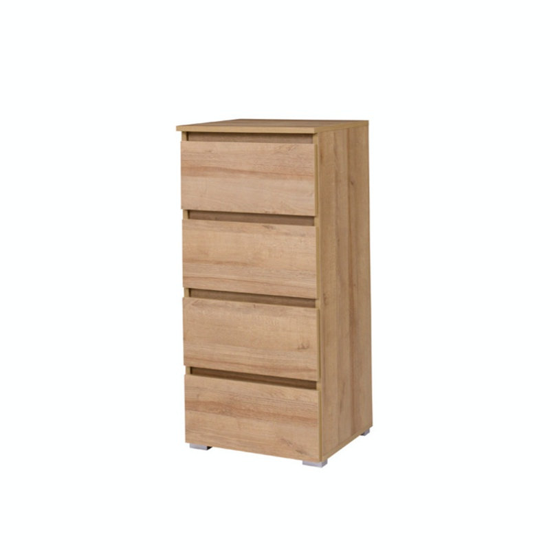 Belmar 45cm W 4 - Drawer Chest of Drawers, Oak