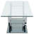 Rectangular U-Shaped Glass Top Coffee Table