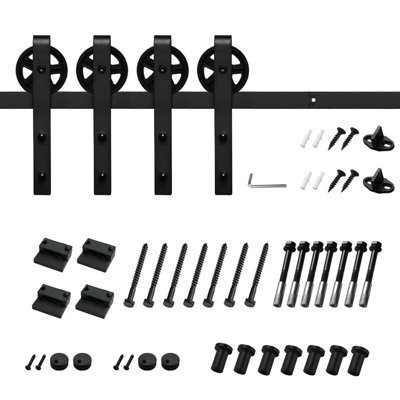 Standard Double Barn Door Hardware Kit