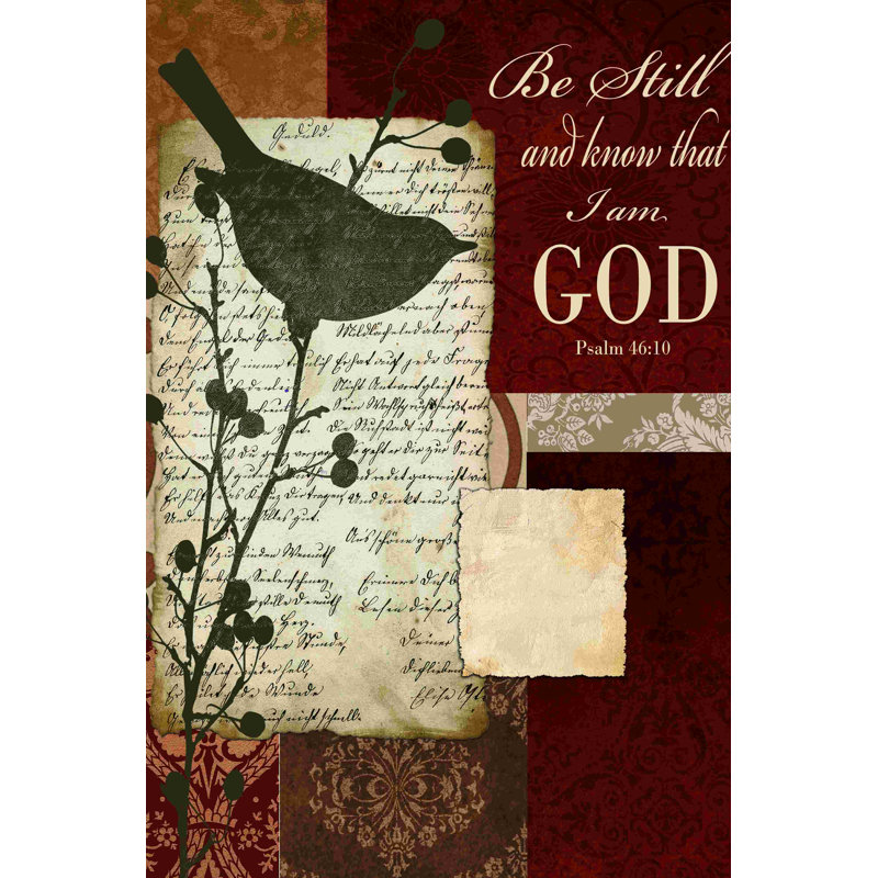 «Be Still and Know Red», impression sur toile tendue, L 12 po x H 18 po