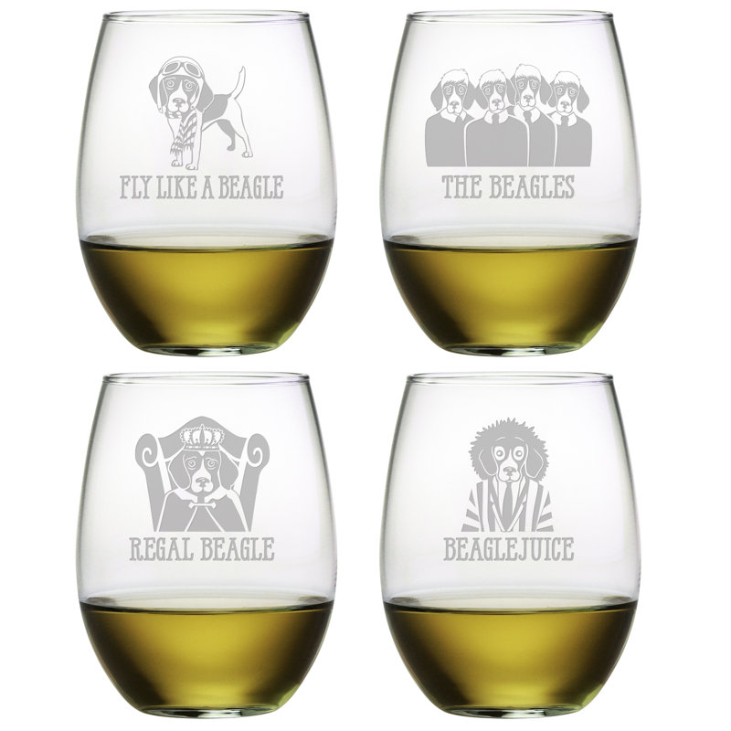 Poulos 21 oz. Wine Glass Set