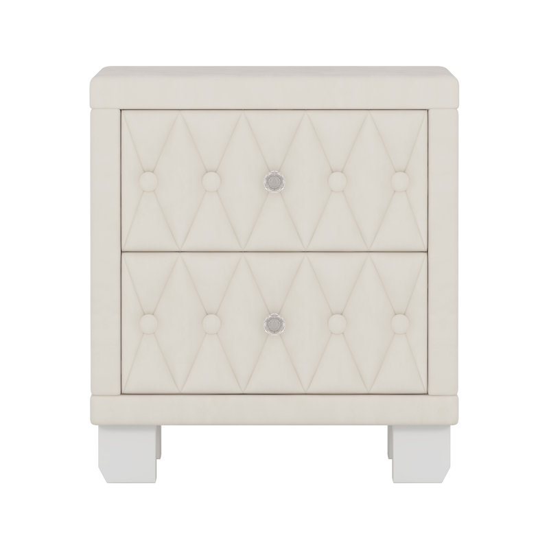 Table de chevet Velvet, Beige