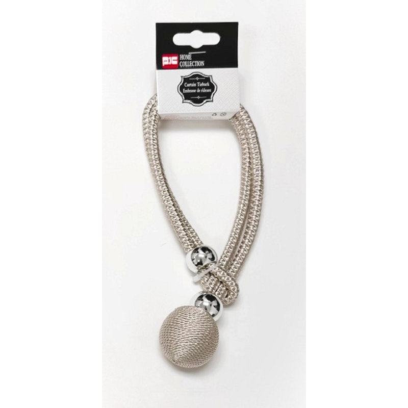 (17 ") Boule d'attache de rideau réglable, Champagne