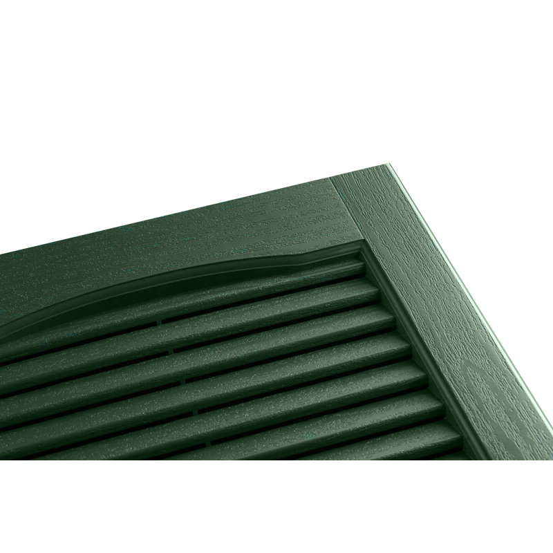 Volet cathédrale à persiennes standard, 31 po, Vert, 14.5"