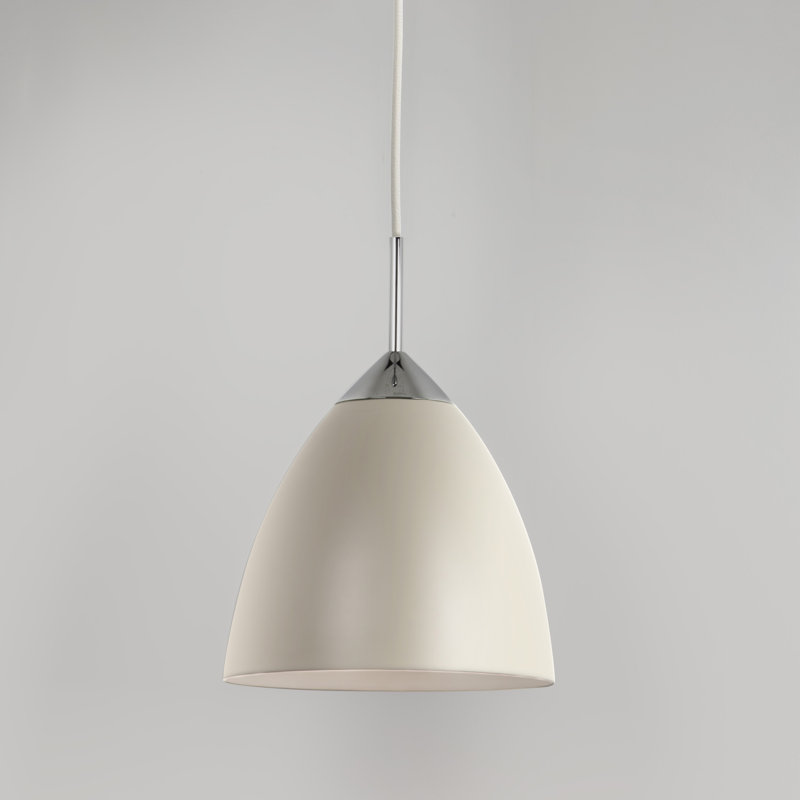 Joel 1 - Light Pendant, Cream, 11.81" H x 6.77" W x 6.77" D