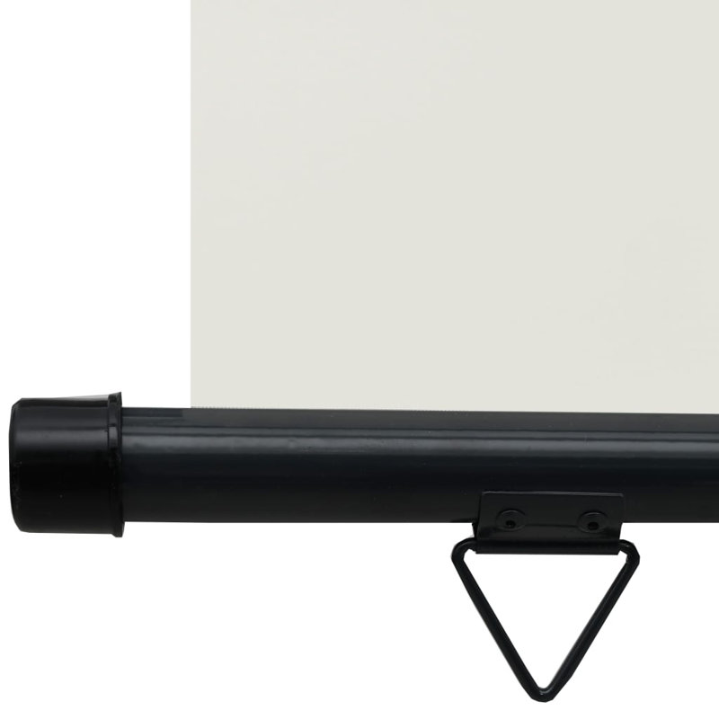 Retractable Side Awning Roll up Window Shade Folding Privacy Screen, Cream, 98.4" H x 66.9" W