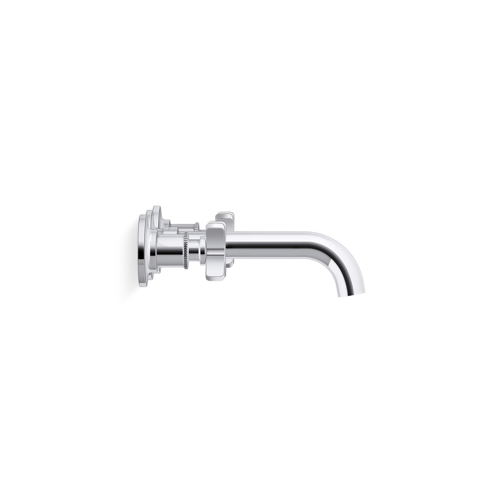 Castia Wall-Mount Bathroom Sink Faucet Trim, Polished Chrome