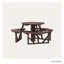 Table de pique-nique ronde 36 po POLYWOOD Park-9706146