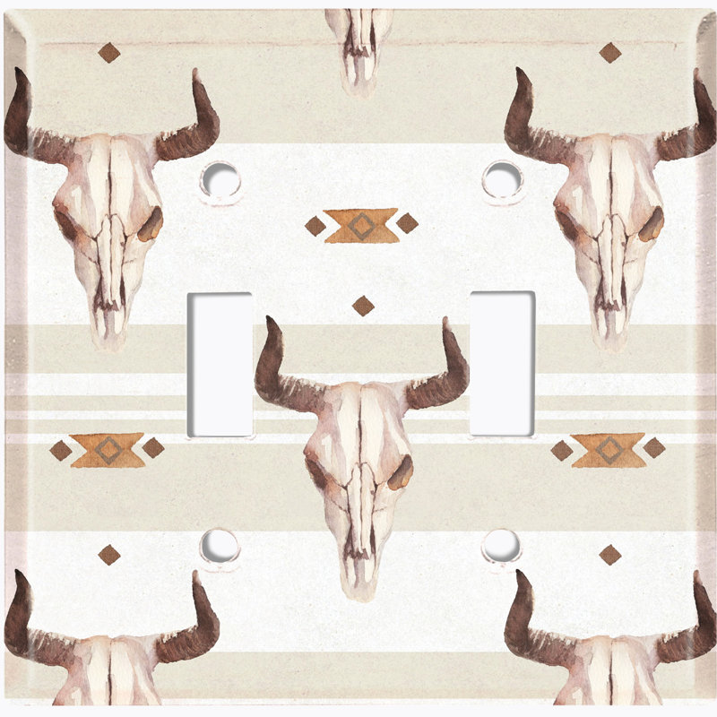 Plaque murale Indian Indian Bull Skull