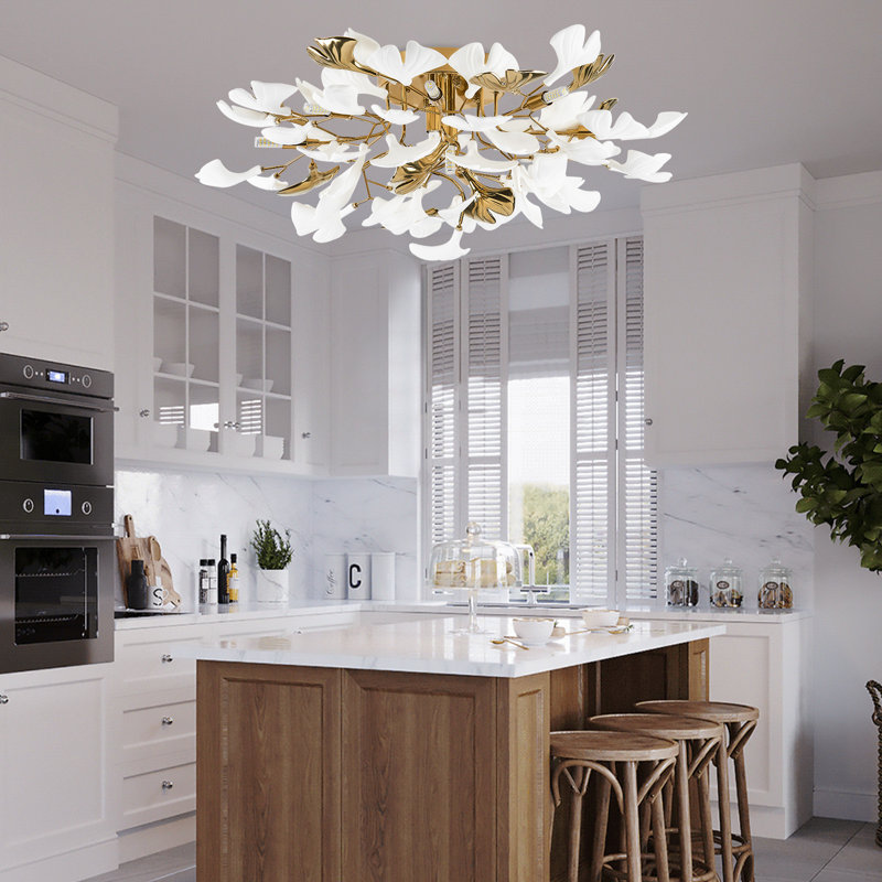 1 - Light Chandelier, 12" H x 23.6" W x 23.6" D