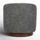 Upholstered Swivel Barrel Chair (Set of 2)