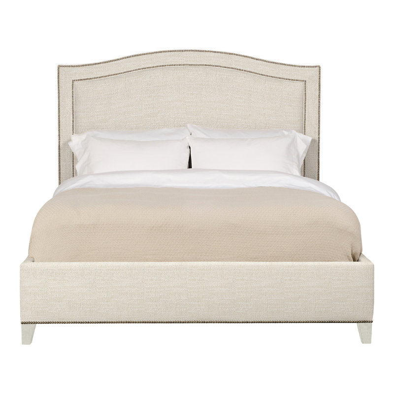 Caroline/Casey Queen Upholstered Low Profile Panel Bed, Navajo, Tommy Flax, Yes