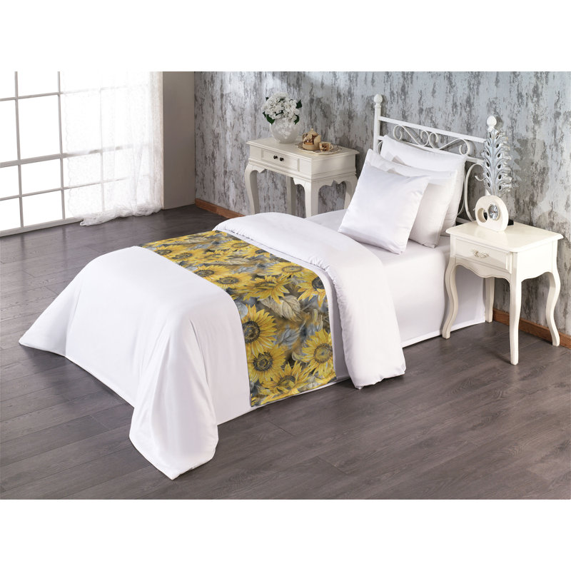 Tapis de couloir Ambesonne Sunflower, Lit simple