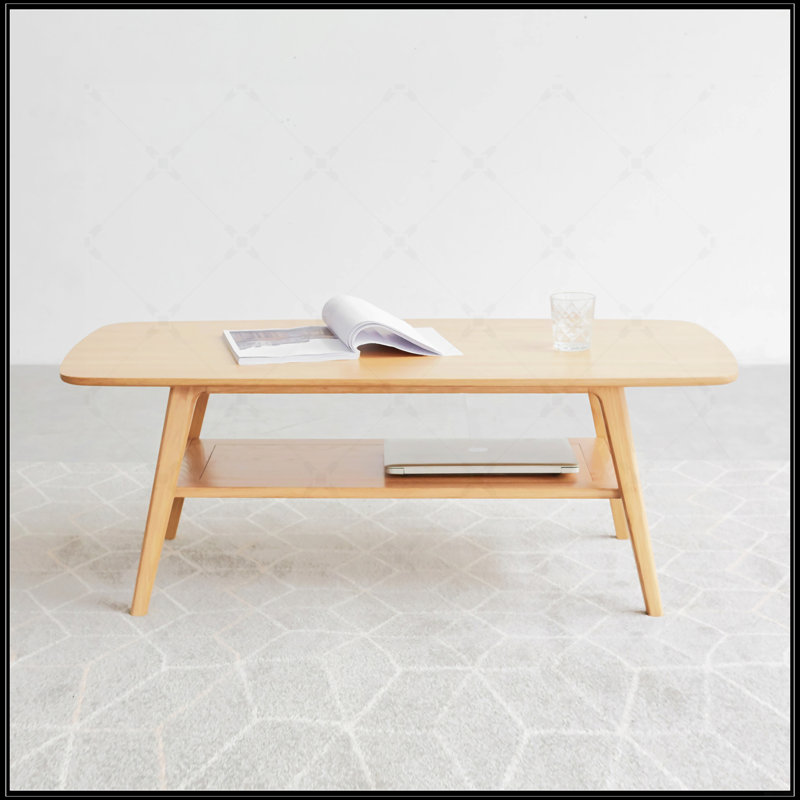 Centre de table Table basse 100% plateau en bois massif avec plateau et plateau de table basse Largeur 80 X Profondeur 50 X Hauteur 44 Cm Bureau d'étude Facile à assembler