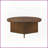 1 PCS Round Coffee table Brown