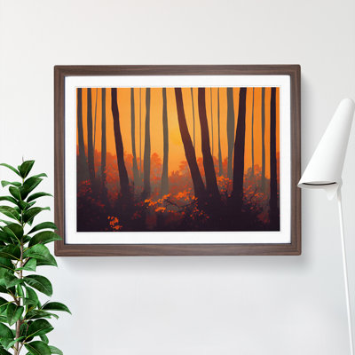 Summer Forest Sunset Vol.2 1 Piece Single Picture Frame Painting