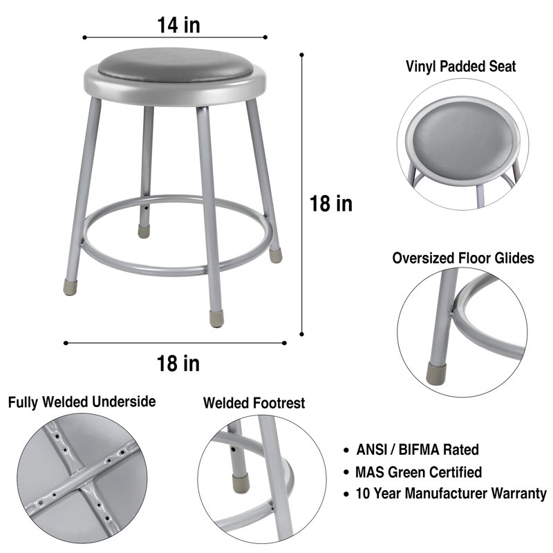 Tabouret Otto, Gris