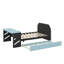Lit de jour en bois double - Lit gigogne simple, bureau et ports de chargement USB inclus-80921753