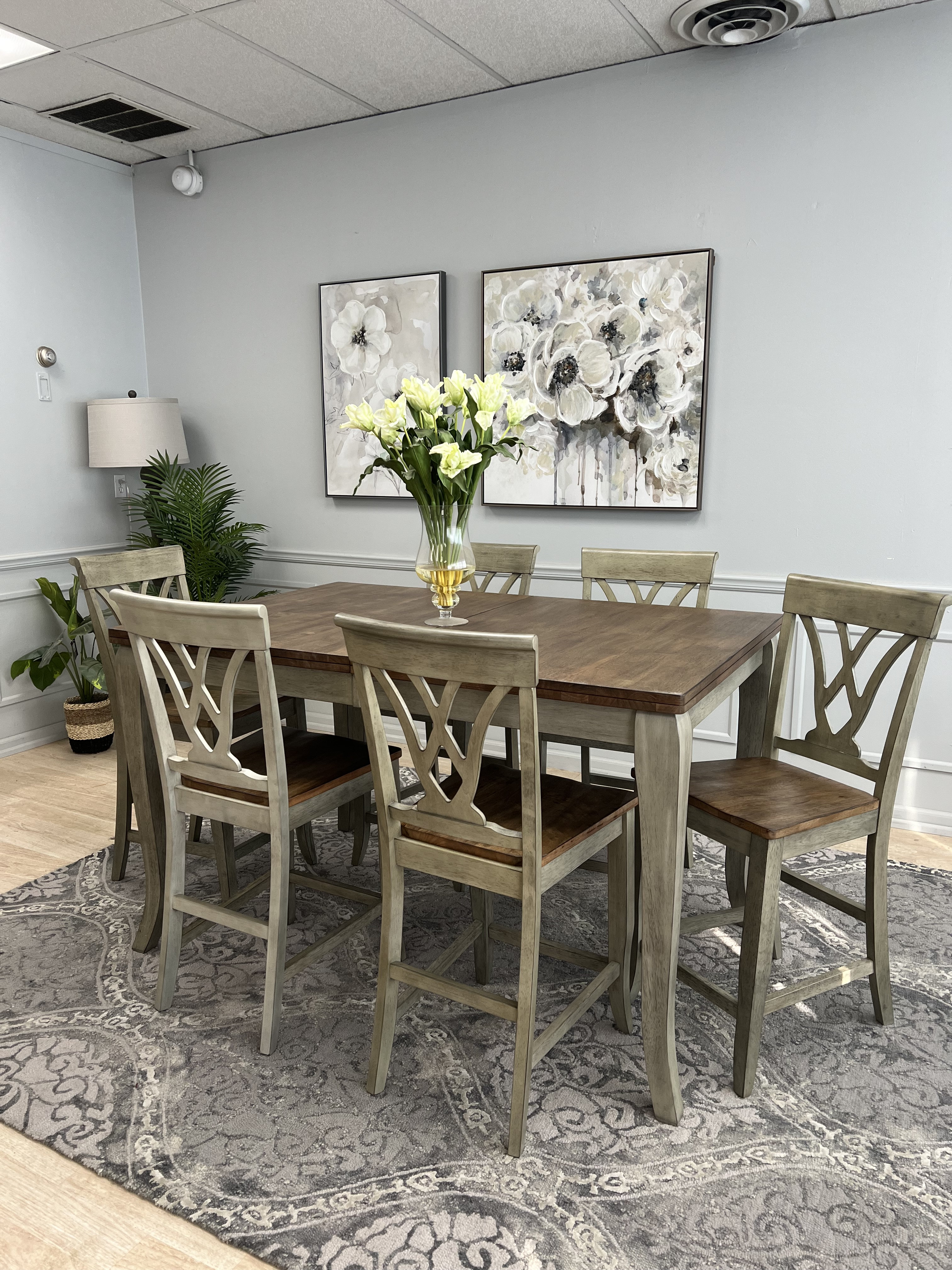 Loon Peak Corne 8 - Person Butterfly Leaf Solid Wood Dining Set ...