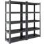 Étagère de garage à 63 niveaux H 63 po, 2 000 lb, tablettes réglables en métal pour le garage, la cuisine, la chambre à coucher, le lieu de travail noir,