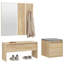 Jojuan vidaXL Hallway Furniture Set Engineered Wood-1648147539