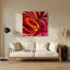 Abstraction numérique 13, art mural en métal rouge-1393474216