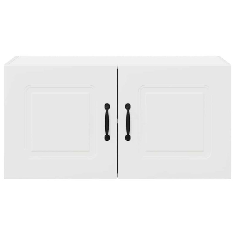 Vidaxl Kitchen Wall Cabinet With Shelf Grey Sonoma 80 X 31 X 40 Cm, White, 40cm H x 80cm W x 31cm D