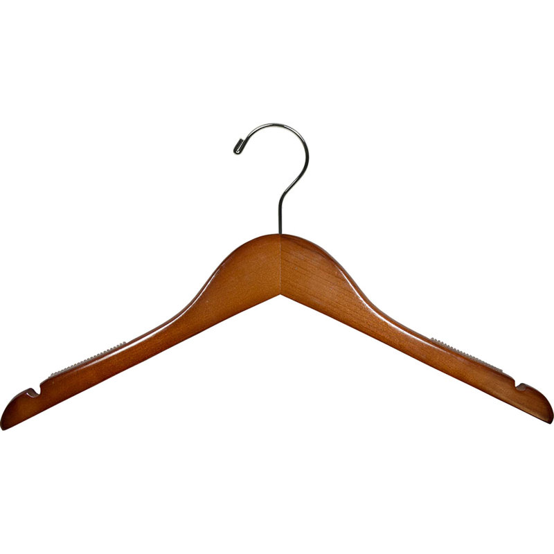 Cintre en bois antidérapant 15 1/2"
