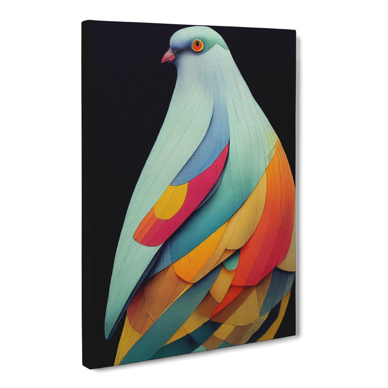 Watercolour Pigeon Vol.2 - Wrapped Canvas, 50cm H x 35cm W x 3cm D