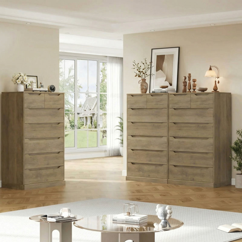 Commode 7 tiroirs, Naturel