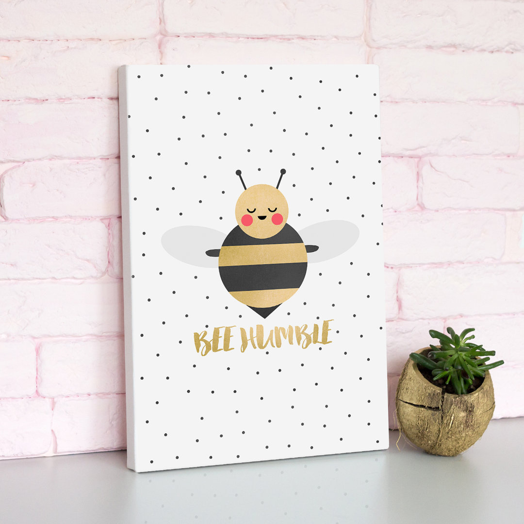 „Bee Humble“ Bild auf Leinwand aus der Elisabeth Fredriksson-Kollektion