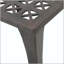 Table d'appoint d'extérieur en aluminium coulé 18 po avec grillage complexe KAI