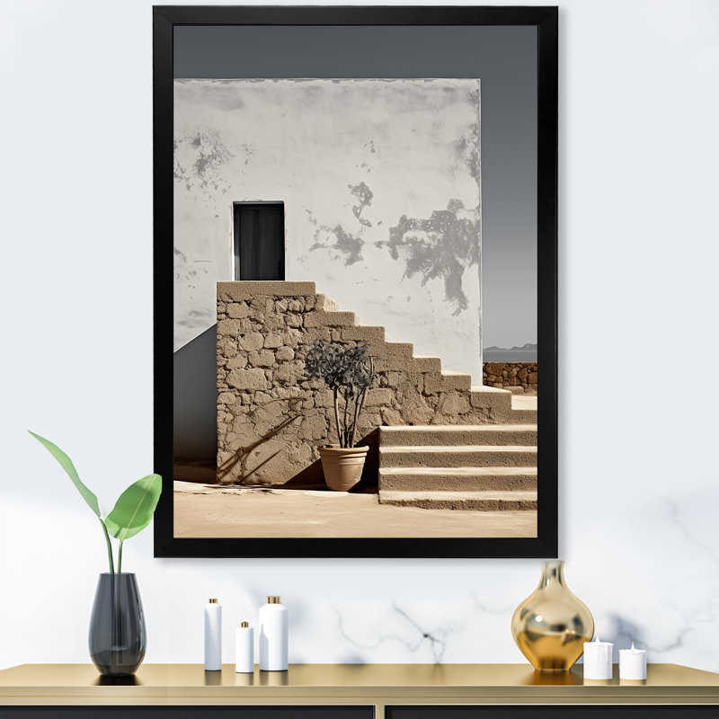 Monuments, minimalisme, photographie de paysage III, Cadre simple noir, H 32 po x l 16 po x P 1 po