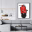 Red Italian Scooter Print