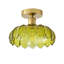 Plafonnier ajustable en forme de bol à 1 lampe en forme de bol vert