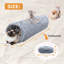 Tunnel pour chat pliable 45 po avec boule suspendue